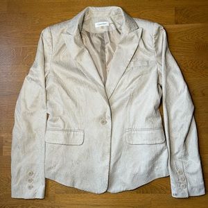 Calvin Klein suede blazer size 6